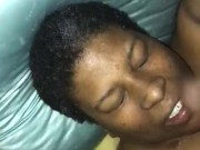 Sexy brown skin playing with her massager and squirts  15/16