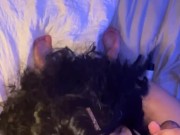 Slutty Nerd Gives Sloppy BlowJob. HUGE cumshot!  13/16