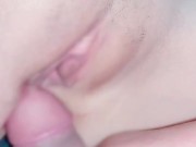 生理中のツルツルパイパンまんこにぶっかけ射精❤️気付かれずにたまに入れて見た✌️【日本人素人HENTAIカップル個人撮影18】 16/16