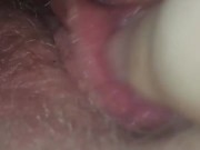 Playing with my wet creamy pussy