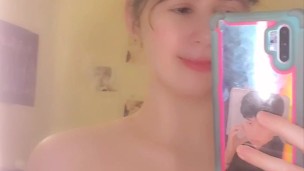 After a refreshing shower/white chocolate morning