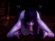 3D HENTAI POV Dark Elf swallowed all the cum 16/16