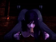 3D HENTAI POV Dark Elf swallowed all the cum 5/16
