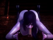 3D HENTAI POV Dark Elf swallowed all the cum 6/16