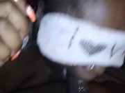 EBONY THROAT BABY MOUTH SO WET ON GORILLA DICK!!!! 8/16