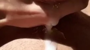 BLEACHED PUBES CUMSHOT 