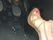 Pedal pumping with Amazing heels 