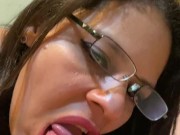 Xoco-Latina with nerd glasses fucking and sucking 13/16