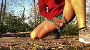 Desperate mid run piss