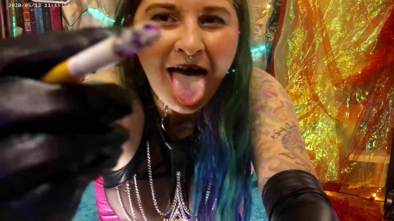 4KHD Latex Femdom Dominatrix SPH Glove Smoking Worship JOI Striptease Sexy Latex Smoke Tricks! - RedTube