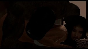 Thick Phat Booty BBW destroyed by BBC Yoga Instructor - Second Life