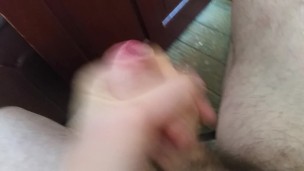 Big white willy wanking 