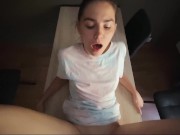 Truth or Dare Game With Friend Ended With Hot Sex On The Table And Pussy Creampie 11/16