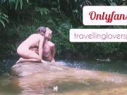 My hot teen girlfriend gave me the best blowjob in the middle of the hiking trail 1/16