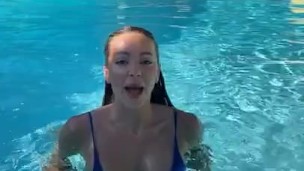 Abigail Mac Live Bikini Pool Party