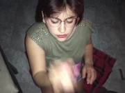 me trago todo su semen a la luz del fuego ardiente 12/16