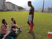 Latina Threesome pickup ebony hunk - Stephanie Saint and Zaria Nova 2/16