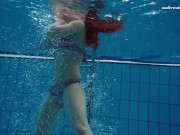 Sexiest underwater swimming pool teenie Liza Bubarek 4/16