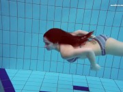 Sexiest underwater swimming pool teenie Liza Bubarek 9/16