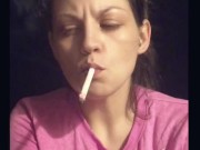 Dangling smoke fetish 
