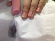 むらむらしたからひとりでティッシュ越しにえっち　濡れてきてびしょびしょになっちゃう 13/16