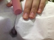 むらむらしたからひとりでティッシュ越しにえっち　濡れてきてびしょびしょになっちゃう 14/16