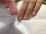 むらむらしたからひとりでティッシュ越しにえっち　濡れてきてびしょびしょになっちゃう 2/16