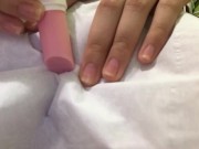 むらむらしたからひとりでティッシュ越しにえっち　濡れてきてびしょびしょになっちゃう 3/16