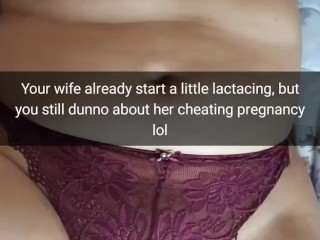 Your wife is get pregnant and start lactating, but you still don’t know about it! – Cuckold Snapchat