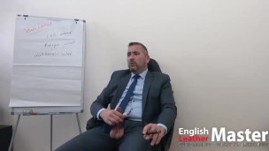 Teamlocked Boss smokes cigar & explains that all chastity workers will suck off managers PREVIEW