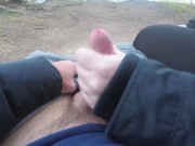 Risky Public Handjob with Cumshot at Lake 4/16