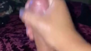 Jacking off my white cock