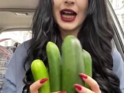 I can’t wait to use these ! Not addicted to shoving cucumbers up my pussy