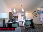 Teen Catches Step Brother Jerking Off To Her Tits Flashing Video & Takes Over 10/16