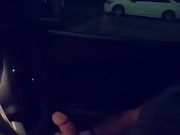 Big cock striking in parking lot 