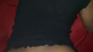 Cute ebony taking Back Shots amateur 1