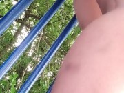 Playing on the playground!! 7/16