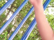 Playing on the playground!! 8/16