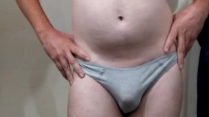 Sissy Chrissy in San Diego Pulls Down Her Panties