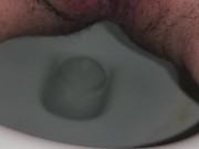 Chubby girl pissing