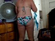 I jack off while roommate changing bathing suit part 2