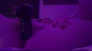 Thick RedHead uses BadDragon dildo til she cums
