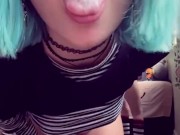 Eating Cum off Dildo (Full vid on PocketStars)