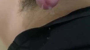 Korean boy jerks off and cums at home 