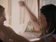 The threesome of your dreams with Nat Portnoy and Baby Nicols. This hot blonde and brunette stroke and suck pussy as their st 1/16