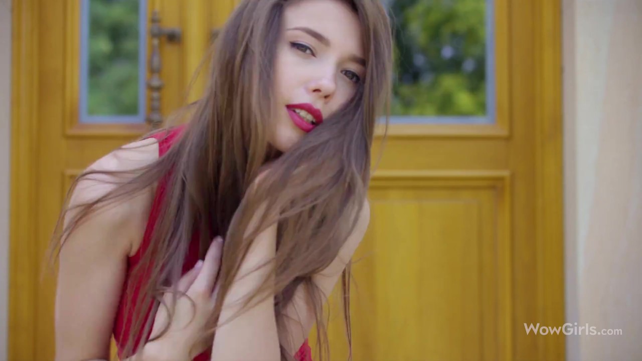 WOWGIRLS Exceptionally beautiful Mila Azul slowly getting naked outside of the house - RedTube