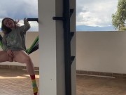 Gringa Orgasmo A Chorro en la hamaca 13/16