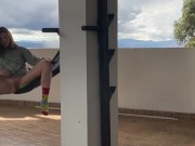 Gringa Orgasmo A Chorro en la hamaca 7/16