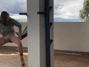 Gringa Orgasmo A Chorro en la hamaca 9/16