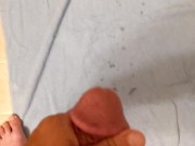 Brandon Boricua: Balls Get Very Tight from Showing Off Online, Powerful Cum Blast (Audible Shot)